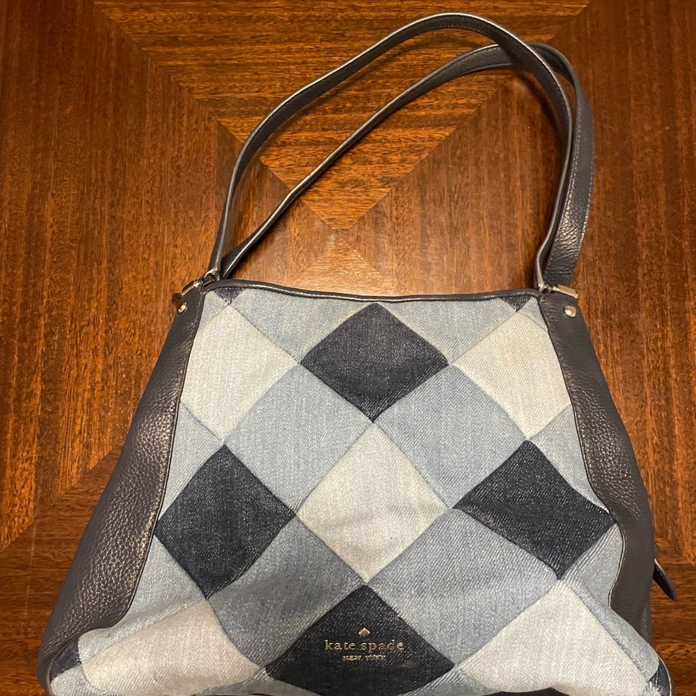 Kate Spade Blue Shoulder Bag with Sophisticated Design